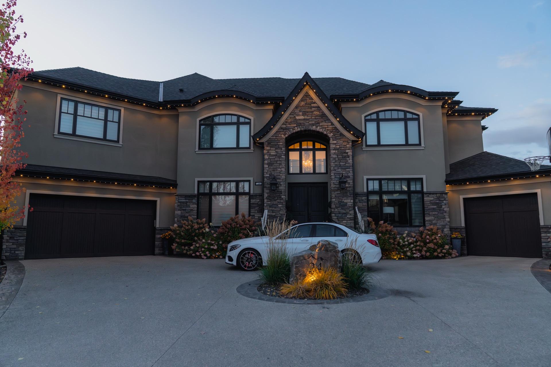 Permanent holiday lighting installation in Calgary – year-round LED by Lior Lighting