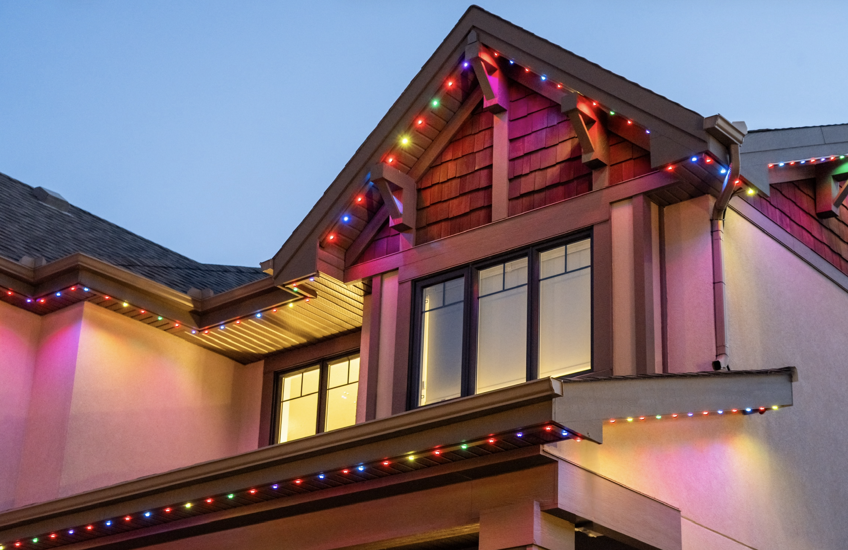Permanent Christmas lights installation in Calgary – year-round holiday lighting by Lior Lighting